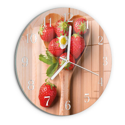 Reloj de pared redondo Fresa