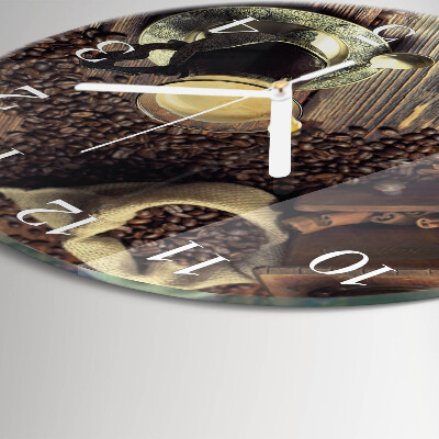 Reloj de pared redondo Café