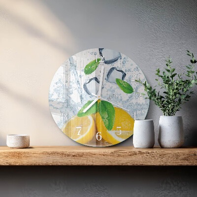 Reloj de pared redondo Cítrico