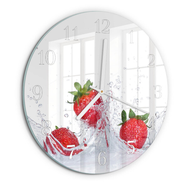 Reloj de pared redondo Fresa