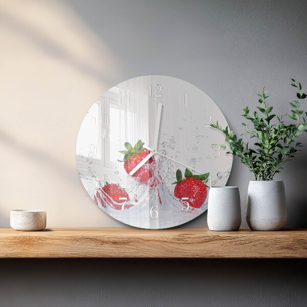 Reloj de pared redondo Fresa