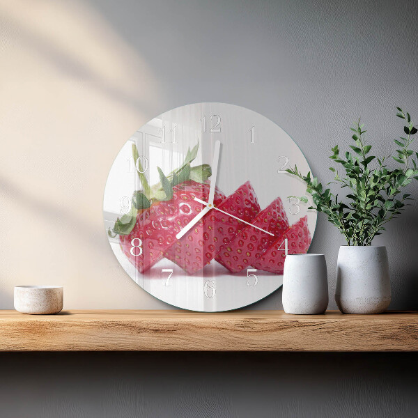 Reloj de pared redondo Fresa
