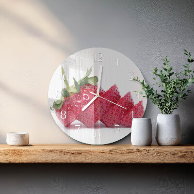 Reloj de pared redondo Fresa