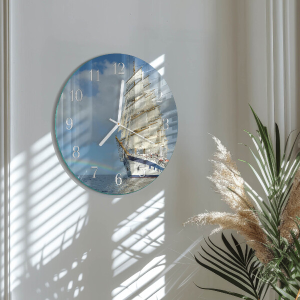 Reloj de pared redondo Barco