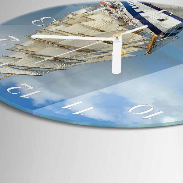 Reloj de pared redondo Barco