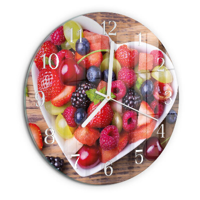 Reloj de pared redondo Fruta