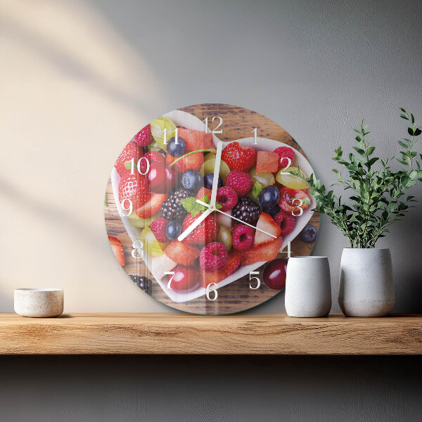 Reloj de pared redondo Fruta