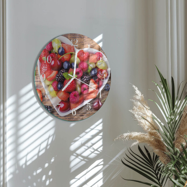 Reloj de pared redondo Fruta