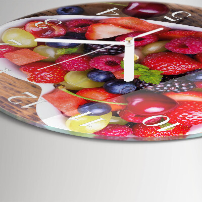 Reloj de pared redondo Fruta