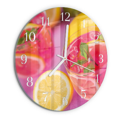 Reloj de pared redondo Cítrico