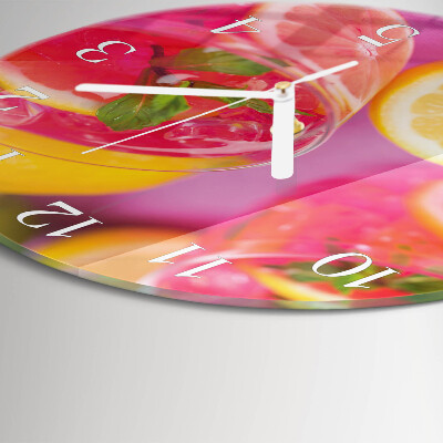 Reloj de pared redondo Cítrico