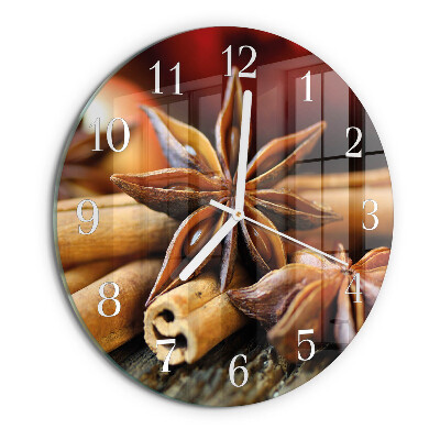 Reloj de pared redondo Anís Canela