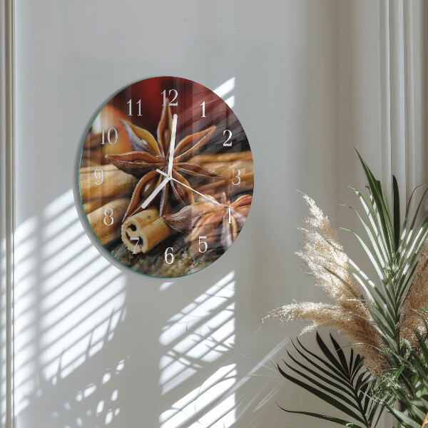 Reloj de pared redondo Anís Canela