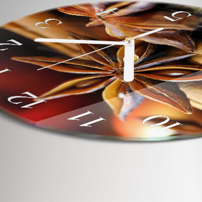 Reloj de pared redondo Anís Canela