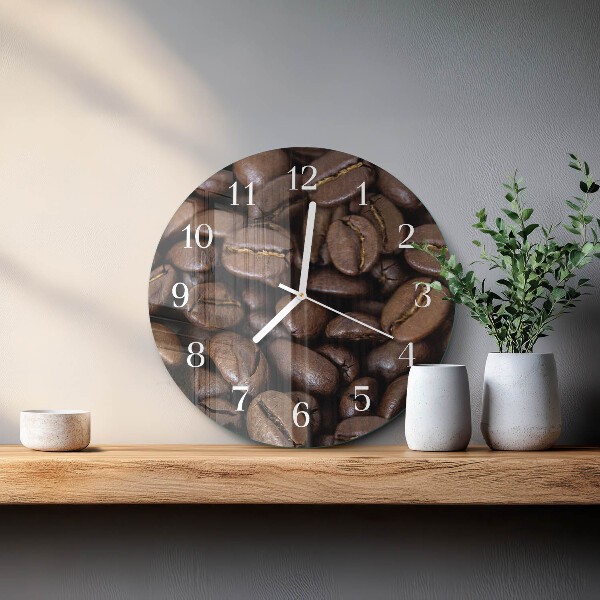 Reloj de pared redondo Café