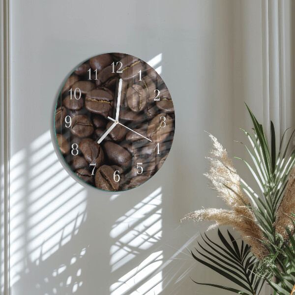 Reloj de pared redondo Café