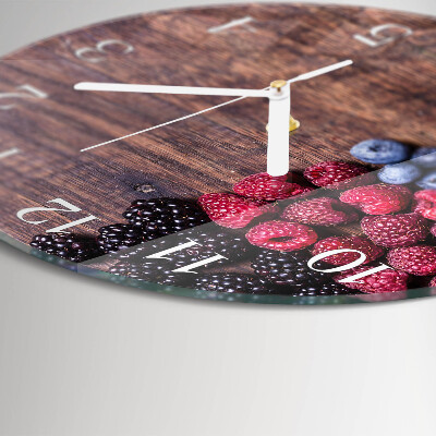 Reloj de pared redondo Frutos del bosque