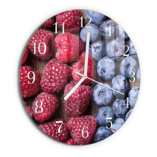 Reloj de pared redondo Frutos del bosque