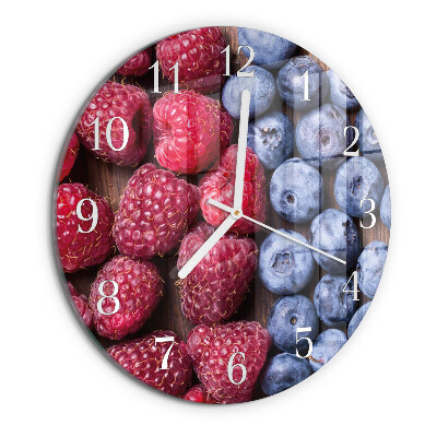 Reloj de pared redondo Frutos del bosque