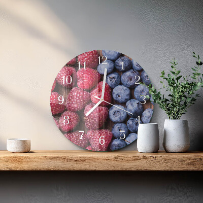 Reloj de pared redondo Frutos del bosque