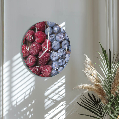 Reloj de pared redondo Frutos del bosque