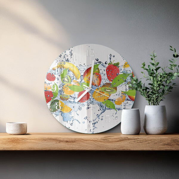 Reloj de pared redondo Agua de frutas