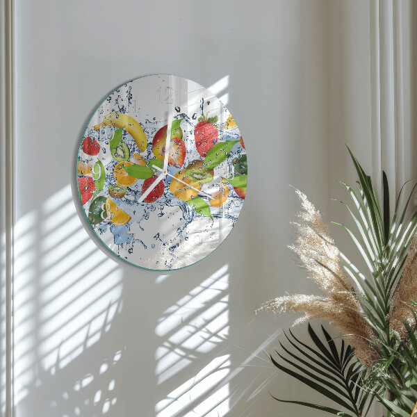 Reloj de pared redondo Agua de frutas