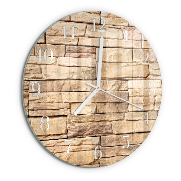 Reloj de pared redondo Escoria de huella