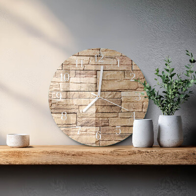 Reloj de pared redondo Escoria de huella