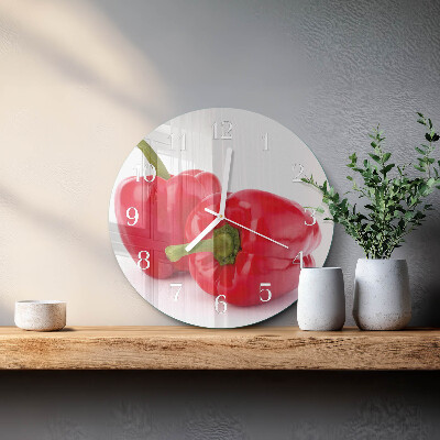 Reloj de pared redondo Pimienta