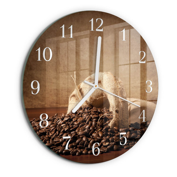 Reloj de pared redondo Café