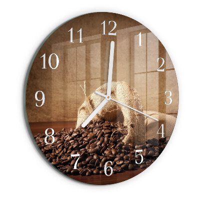 Reloj de pared redondo Café