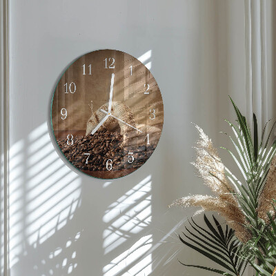 Reloj de pared redondo Café