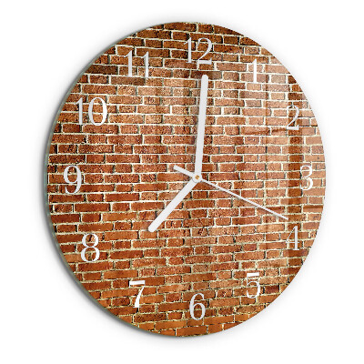 Reloj de pared redondo Ladrillo