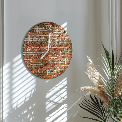 Reloj de pared redondo Ladrillo