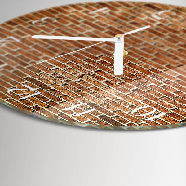 Reloj de pared redondo Ladrillo