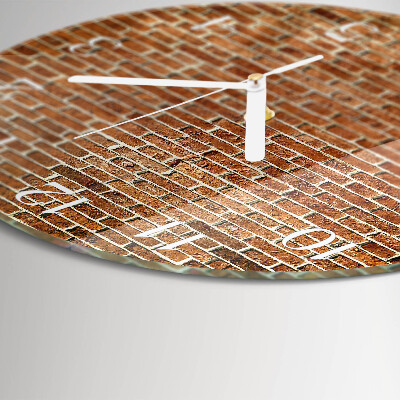 Reloj de pared redondo Ladrillo