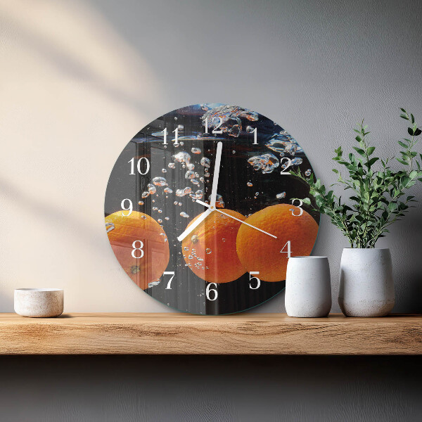 Reloj de pared redondo Naranjas
