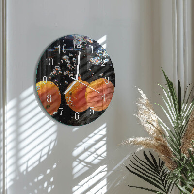 Reloj de pared redondo Naranjas