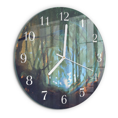 Reloj de pared redondo Bosque místico