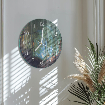 Reloj de pared redondo Bosque místico
