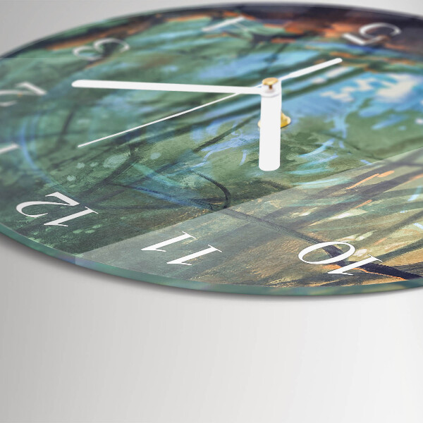 Reloj de pared redondo Bosque místico