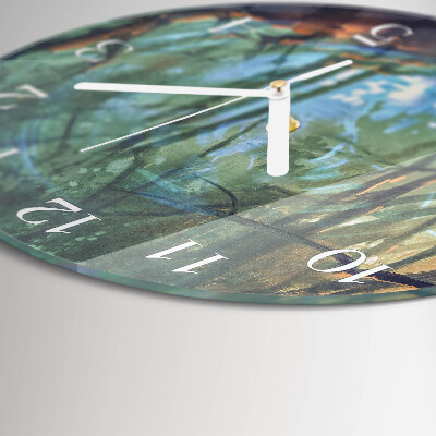 Reloj de pared redondo Bosque místico