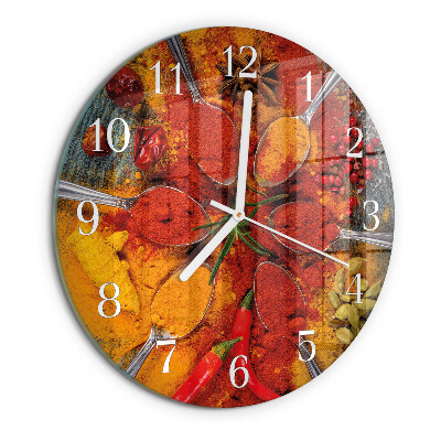 Reloj de pared redondo Especias