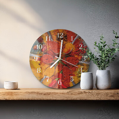 Reloj de pared redondo Especias