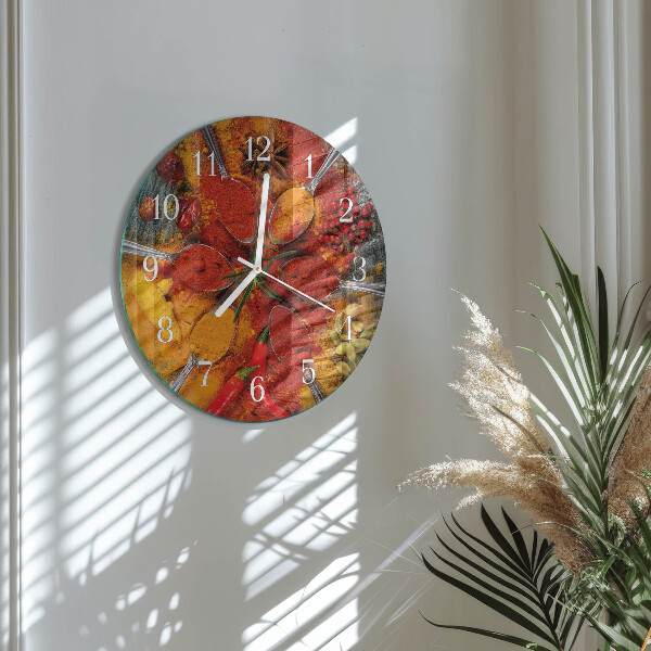 Reloj de pared redondo Especias