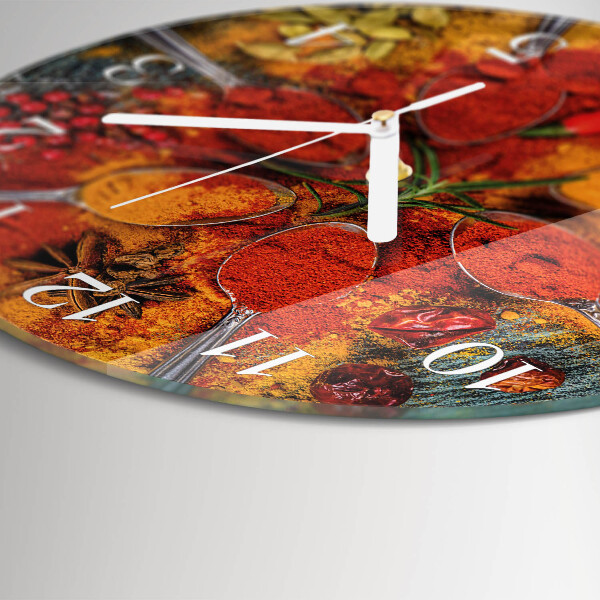 Reloj de pared redondo Especias