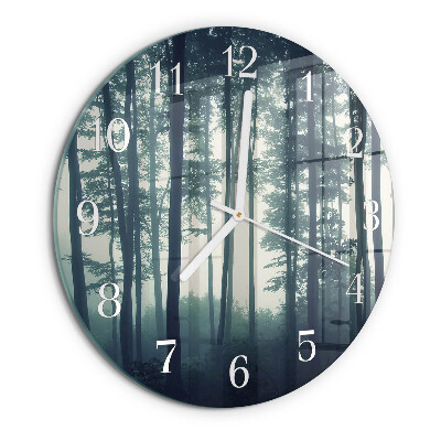 Reloj de pared redondo Bosque brumoso