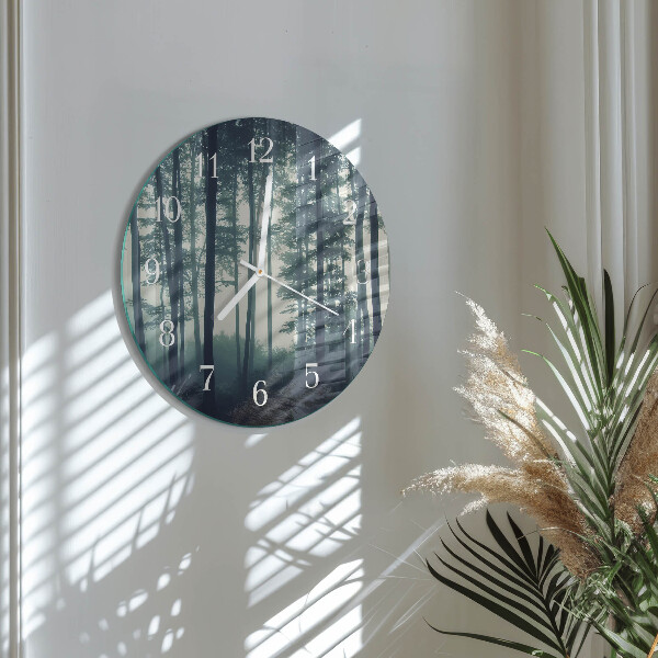 Reloj de pared redondo Bosque brumoso