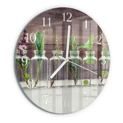 Reloj de pared redondo Hierbas